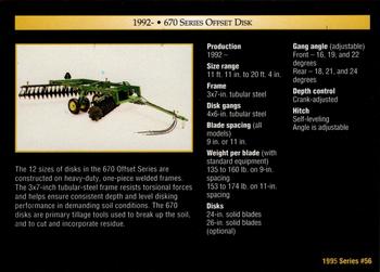1995 John Deere #56 670 Series Offset Disk Back