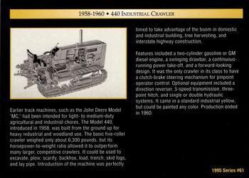 1995 John Deere #61 440 Industrial Crawler Back