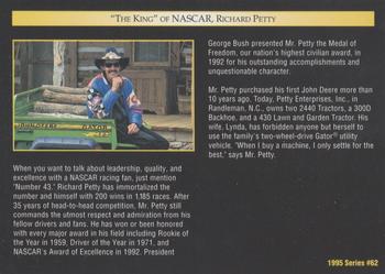 1995 John Deere #62 The King of NASCAR, Richard Petty Back