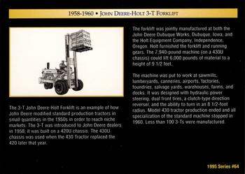 1995 John Deere #64 John Deere-Holt 3-T Forklift Back
