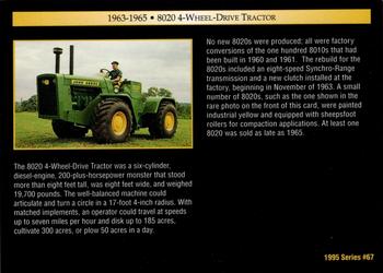 1995 John Deere #67 8020 4-Wheel-Drive Back