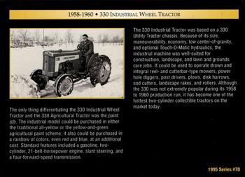 1995 John Deere #70 330 Industrial Wheel Tractor Back