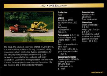 1995 John Deere #71 190E Excavator Back