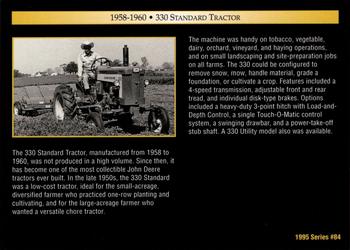 1995 John Deere #84 330 Standard Tractor Back