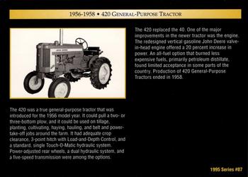 1995 John Deere #87 420 General-Purpose Tractor Back