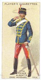 1995 Imperial Publishing 1914 Player's Regimental Uniforms 2nd Series (Reprint) #100 11th (Prince Albert's Own) Hussars.  Trooper, 1914 Front