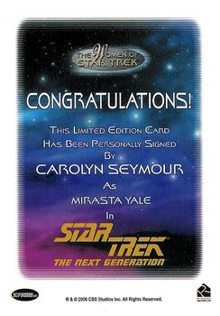 2010 Rittenhouse The Women of Star Trek - Autographs #NNO Carolyn Seymour Back