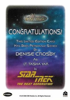 2010 Rittenhouse The Women of Star Trek - Autographs #NNO Denise Crosby Back