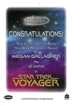 2010 Rittenhouse The Women of Star Trek - Autographs #NNO Megan Gallagher Back