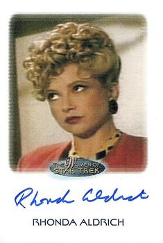 2010 Rittenhouse The Women of Star Trek - Autographs #NNO Rhonda Aldrich Front