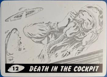 2012 Topps Mars Attacks Heritage - Printing Plate Black #12 Death in the Cockpit Front