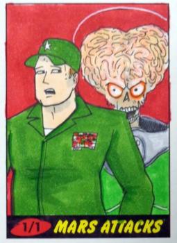 2012 Topps Mars Attacks Heritage - Sketch Artists #NNO Adam Talley Front