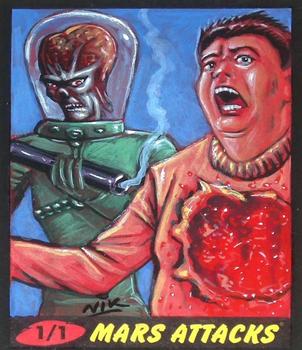 2012 Topps Mars Attacks Heritage - Sketch Artists #NNO Nick Neocleous Front