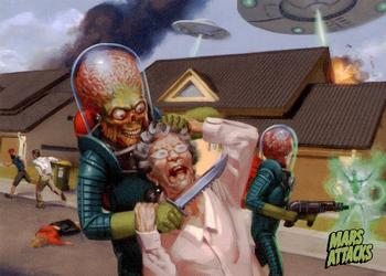 2015 Topps Mars Attacks Occupation #13 Backyard Barbecue Front