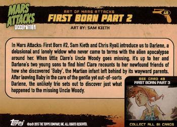 2015 Topps Mars Attacks Occupation #48 First Born Part 2 Back