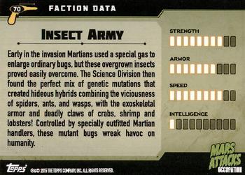 2015 Topps Mars Attacks Occupation #70 Insect Army Back