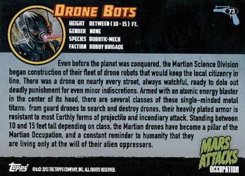 2015 Topps Mars Attacks Occupation #73 Drone Bots Back