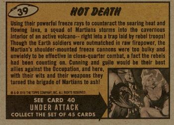 2015 Topps Mars Attacks Occupation - Heritage #39 Hot Death Back