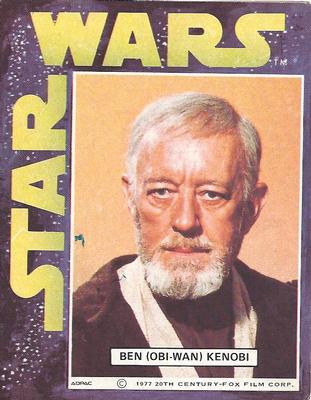 1977 General Mills Star Wars Stickers #NNO Ben (Obi-Wan) Kenobi Front