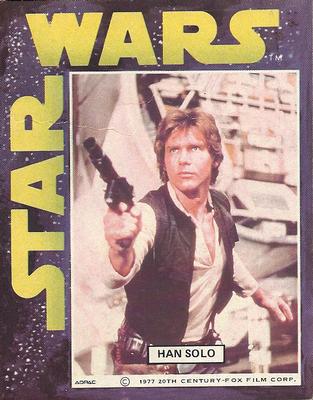 1977 General Mills Star Wars Stickers #NNO Han Solo Front