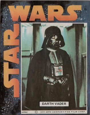 1977 General Mills Star Wars Stickers #NNO Darth Vader Front