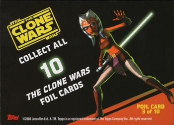 2008 Topps Star Wars: The Clone Wars - Foils #3 Ahsoka Back