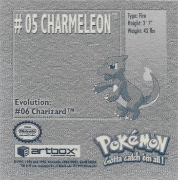 1999 Artbox Pokemon Stickers Series 1 #5 Charmeleon Back