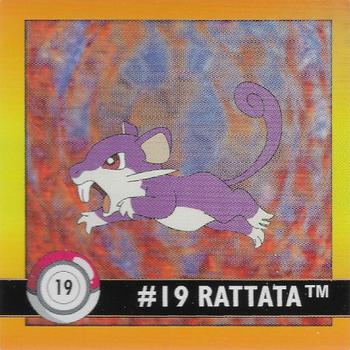 1999 Artbox Pokemon Stickers Series 1 #19 Rattata Front