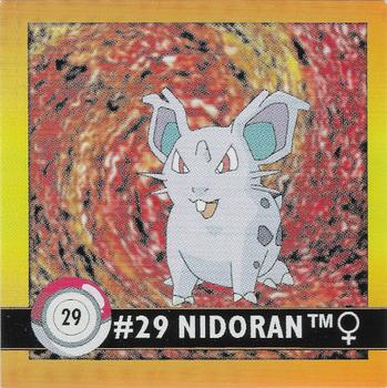 1999 Artbox Pokemon Stickers Series 1 #29 Nidoran♀ Front