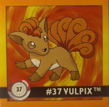 1999 Artbox Pokemon Stickers Series 1 #37 Vulpix Front
