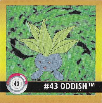 1999 Artbox Pokemon Stickers Series 1 #43 Oddish Front