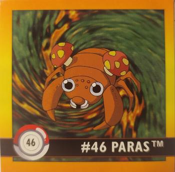 1999 Artbox Pokemon Stickers Series 1 #46 Paras Front