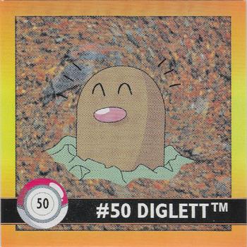 1999 Artbox Pokemon Stickers Series 1 #50 Diglett Front