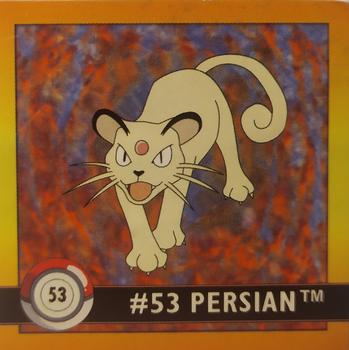 1999 Artbox Pokemon Stickers Series 1 #53 Persian Front