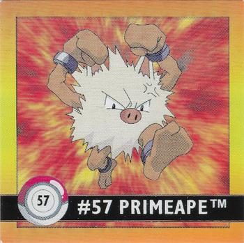 1999 Artbox Pokemon Stickers Series 1 #57 Primeape Front