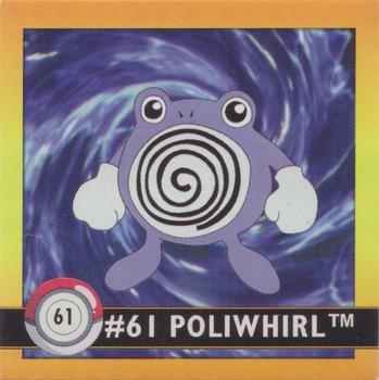 1999 Artbox Pokemon Stickers Series 1 #61 Poliwhirl Front
