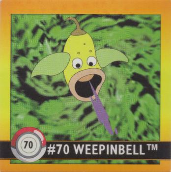 1999 Artbox Pokemon Stickers Series 1 #70 Weepinbell Front