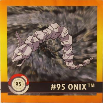 1999 Artbox Pokemon Stickers Series 1 #95 Onix Front