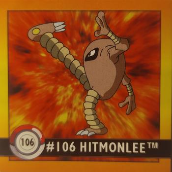 1999 Artbox Pokemon Stickers Series 1 #106 Hitmonlee Front