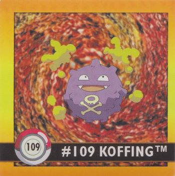 1999 Artbox Pokemon Stickers Series 1 #109 Koffing Front