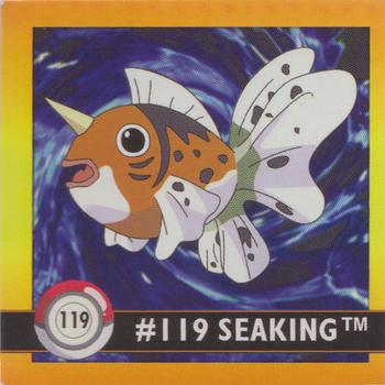 1999 Artbox Pokemon Stickers Series 1 #119 Seaking Front