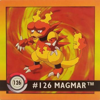1999 Artbox Pokemon Stickers Series 1 #126 Magmar Front