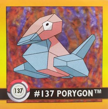 1999 Artbox Pokemon Stickers Series 1 #137 Porygon Front