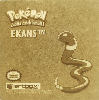 1999 Artbox Pokemon Stickers Series 1 #G13 Ekans Back