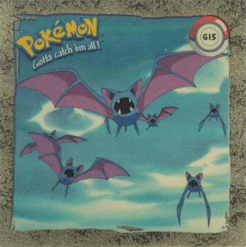1999 Artbox Pokemon Stickers Series 1 #G15 Zubat Front
