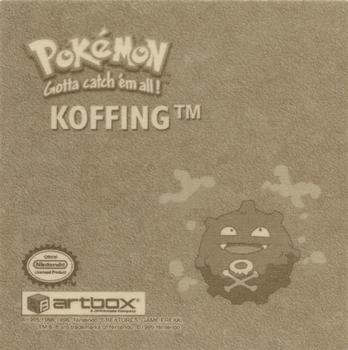 1999 Artbox Pokemon Stickers Series 1 #G18 Koffing Back