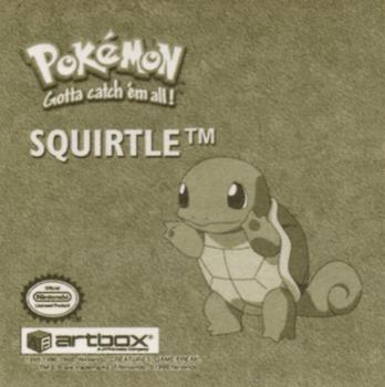 1999 Artbox Pokemon Stickers Series 1 #R6 Squirtle Back
