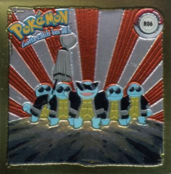 1999 Artbox Pokemon Stickers Series 1 #R6 Squirtle Front