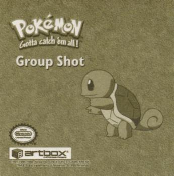 1999 Artbox Pokemon Stickers Series 1 #R14 Group Shot Back