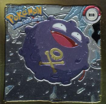 1999 Artbox Pokemon Stickers Series 1 #R18 Koffing Front